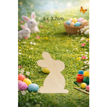 Królik 3 5cm "pluszak", królik 5cm "pluszak", sklejka 3mm